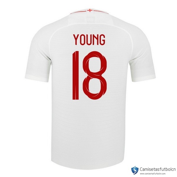 Camiseta Seleccion Inglaterra Primera equipo Young 2018 Blanco